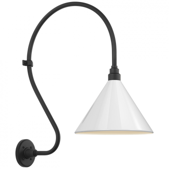 Academy 18'' Larrabee Barn Light (279|TOB 2805MBK/S11-WHT)