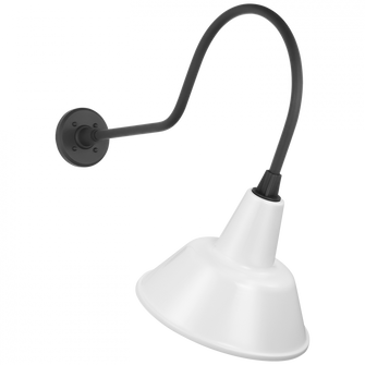 Academy 26'' Angled Flynn Barn Light (279|TOB 2803MBK/S1-WHT)