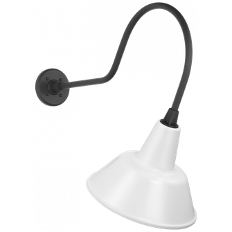 Academy 26'' Angled Flynn Barn Light (279|TOB 2803MBK/S1-WHT)