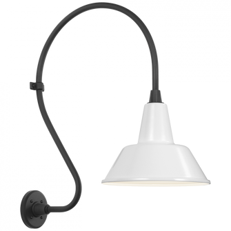 Academy 18'' Larrabee Barn Light (279|TOB 2805MBK/S1-WHT)