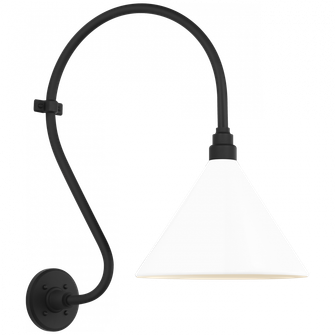 Academy 15'' Larrabee Barn Light (279|TOB 2804MBK/S11-WHT)
