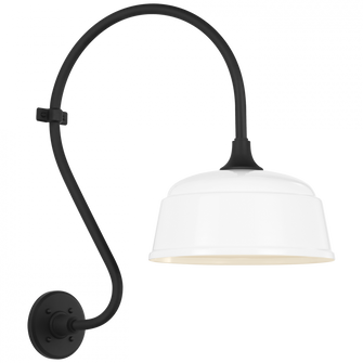 Academy 15'' Larrabee Barn Light (279|TOB 2804MBK/S6-WHT)