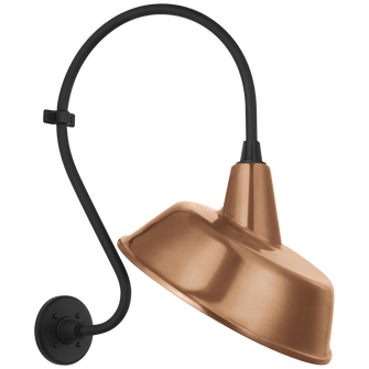 Academy 15'' Larrabee Barn Light (279|TOB 2804MBK/S4-SC)