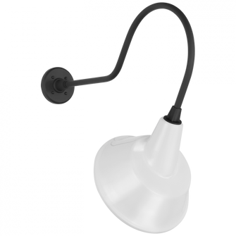 Academy 26'' Angled Flynn Barn Light (279|TOB 2803MBK/S3-WHT)