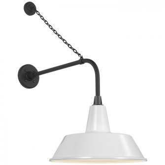 Academy 20'' Anchored Rex Barn Light (279|TOB 2810MBK/S2-WHT)