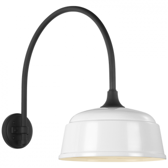 Academy 19.5'' Arched Mack Barn Light (279|TOB 2815MBK/S6-WHT)