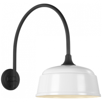 Academy 19.5'' Arched Mack Barn Light (279|TOB 2815MBK/S6-WHT)
