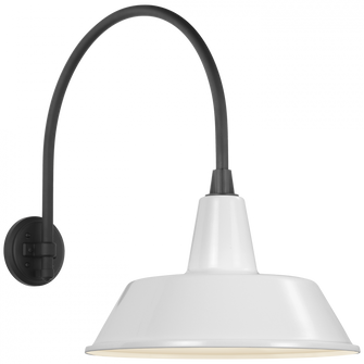 Academy 19.5'' Arched Mack Barn Light (279|TOB 2815MBK/S2-WHT)