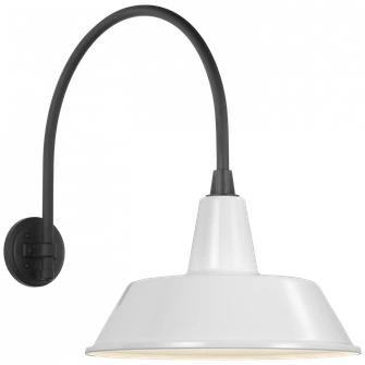 Academy 19.5'' Arched Mack Barn Light (279|TOB 2815MBK/S2-WHT)