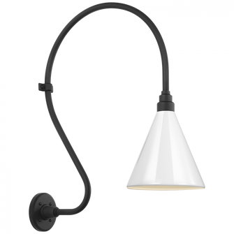 Academy 18'' Larrabee Barn Light (279|TOB 2805MBK/S10-WHT)