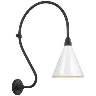 Academy 18'' Larrabee Barn Light (279|TOB 2805MBK/S10-WHT)