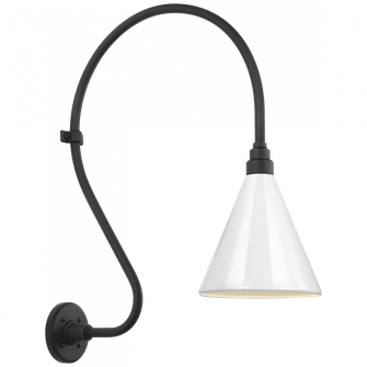 Academy 18'' Larrabee Barn Light (279|TOB 2805MBK/S10-WHT)