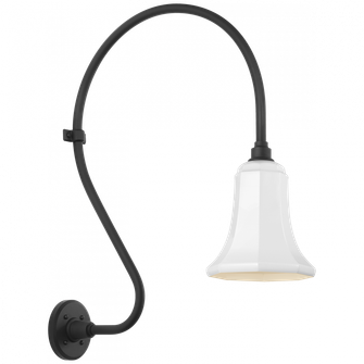Academy 18'' Larrabee Barn Light (279|TOB 2805MBK/S8-WHT)