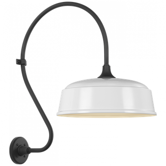 Academy 18'' Larrabee Barn Light (279|TOB 2805MBK/S7-WHT)