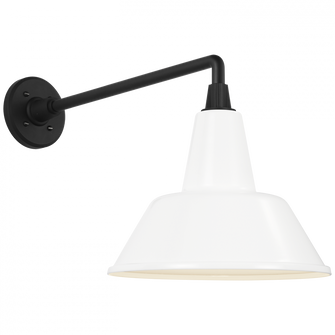 Academy 17.5'' Mack Barn Light (279|TOB 2812MBK/S1-WHT)