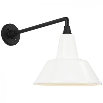 Academy 17.5'' Mack Barn Light (279|TOB 2812MBK/S1-WHT)