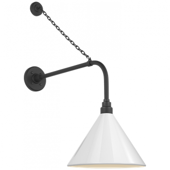 Academy 20'' Anchored Rex Barn Light (279|TOB 2810MBK/S11-WHT)