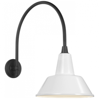 Academy 19.5'' Arched Mack Barn Light (279|TOB 2815MBK/S1-WHT)