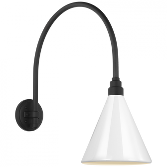 Academy 19.5'' Arched Mack Barn Light (279|TOB 2815MBK/S10-WHT)