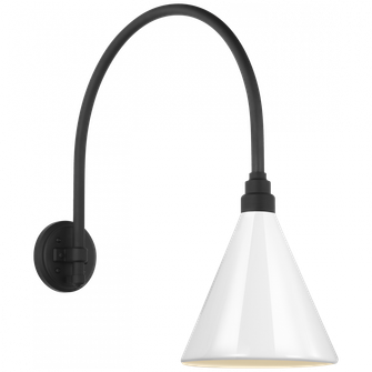 Academy 19.5'' Arched Mack Barn Light (279|TOB 2815MBK/S10-WHT)