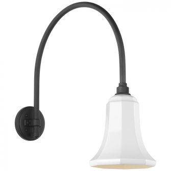 Academy 19.5'' Arched Mack Barn Light (279|TOB 2815MBK/S8-WHT)