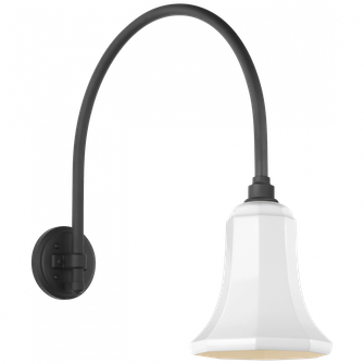 Academy 19.5'' Arched Mack Barn Light (279|TOB 2815MBK/S8-WHT)