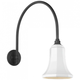 Academy 19.5'' Arched Mack Barn Light (279|TOB 2815MBK/S8-WHT)
