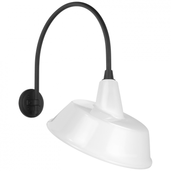 Academy 19.5'' Arched Mack Barn Light (279|TOB 2815MBK/S4-WHT)