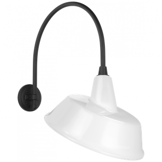 Academy 19.5'' Arched Mack Barn Light (279|TOB 2815MBK/S4-WHT)