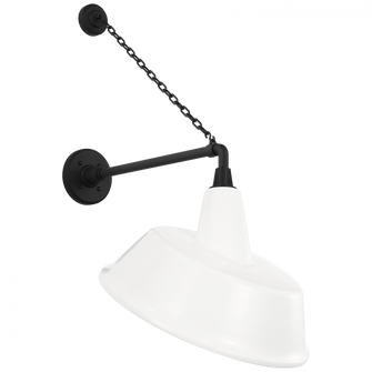 Academy 17.5'' Anchored Mack Barn Light (279|TOB 2813MBK/S4-WHT)