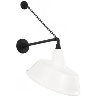 Academy 17.5'' Anchored Mack Barn Light (279|TOB 2813MBK/S4-WHT)