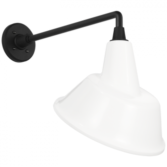 Academy 17.5'' Mack Barn Light (279|TOB 2812MBK/S3-WHT)