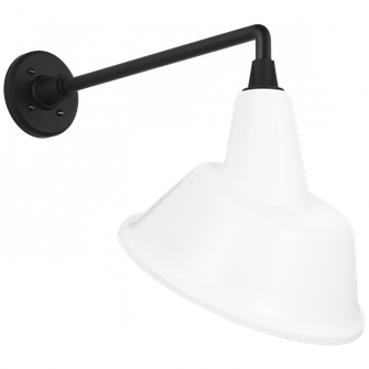 Academy 17.5'' Mack Barn Light (279|TOB 2812MBK/S3-WHT)