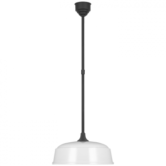 Academy 16'' Rockhouse Pendant (279|TOB 5812MBK-WHT)