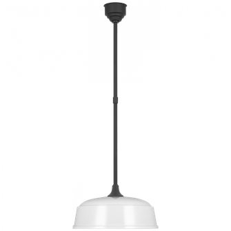 Academy 16'' Rockhouse Pendant (279|TOB 5812MBK-WHT)