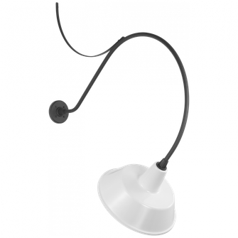 Academy 36'' Anchored Larrabee Barn Light (279|TOB 2807MBK/S2-WHT)