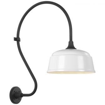 Academy 18'' Larrabee Barn Light (279|TOB 2805MBK/S6-WHT)