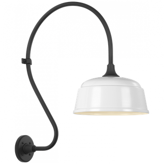 Academy 18'' Larrabee Barn Light (279|TOB 2805MBK/S6-WHT)