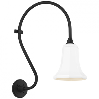 Academy 15'' Larrabee Barn Light (279|TOB 2804MBK/S8-WHT)