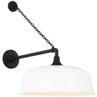 Academy 17.5'' Anchored Mack Barn Light (279|TOB 2813MBK/S7-WHT)