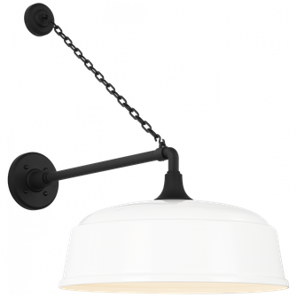 Academy 17.5'' Anchored Mack Barn Light (279|TOB 2813MBK/S7-WHT)