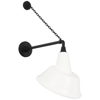 Academy 17.5'' Anchored Mack Barn Light (279|TOB 2813MBK/S3-WHT)