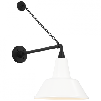 Academy 17.5'' Anchored Mack Barn Light (279|TOB 2813MBK/S1-WHT)