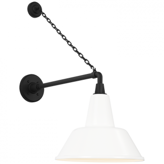 Academy 17.5'' Anchored Mack Barn Light (279|TOB 2813MBK/S1-WHT)