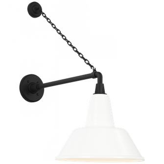 Academy 17.5'' Anchored Mack Barn Light (279|TOB 2813MBK/S1-WHT)