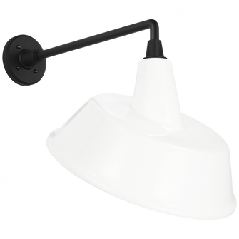 Academy 17.5'' Mack Barn Light (279|TOB 2812MBK/S4-WHT)