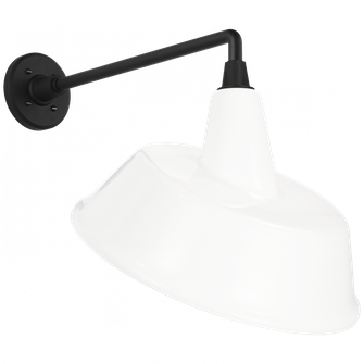 Academy 17.5'' Mack Barn Light (279|TOB 2812MBK/S4-WHT)