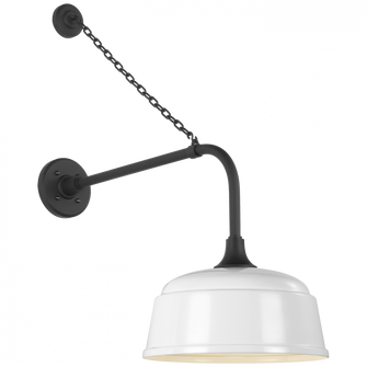 Academy 20'' Anchored Rex Barn Light (279|TOB 2810MBK/S6-WHT)
