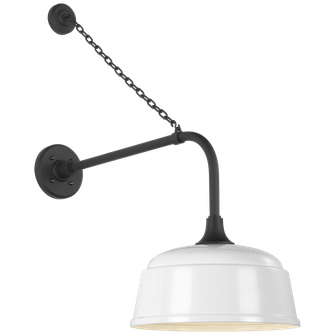 Academy 20'' Anchored Rex Barn Light (279|TOB 2810MBK/S6-WHT)