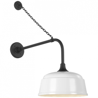 Academy 20'' Anchored Rex Barn Light (279|TOB 2810MBK/S6-WHT)